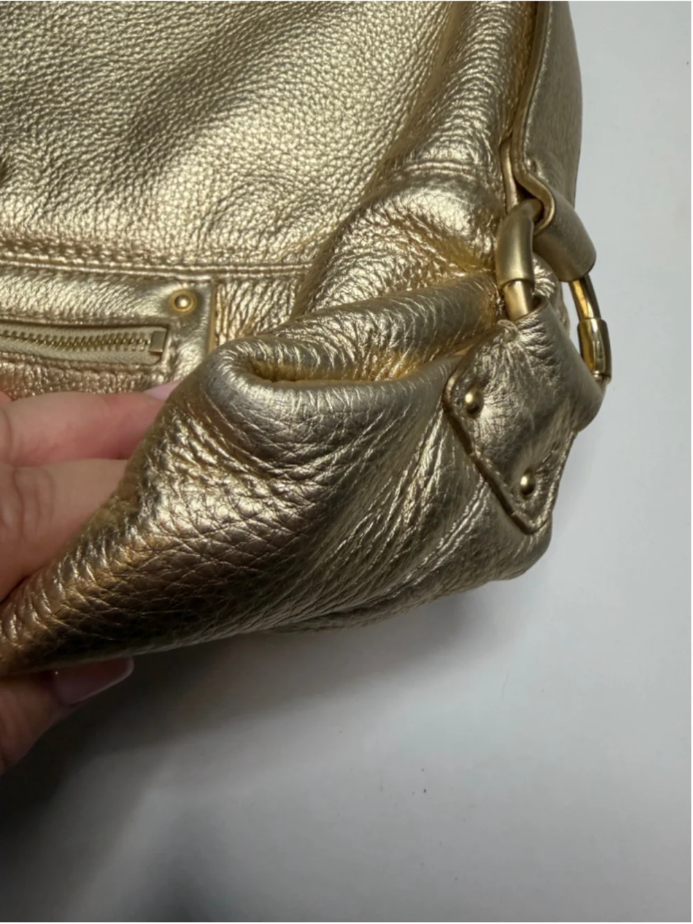 Women's Michael Kors Gold Hobo Bag One Size